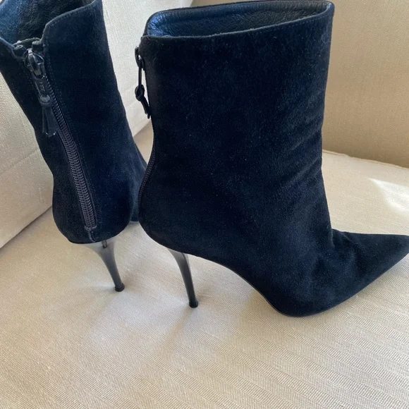 Stuart Weitzman black suede booties - Picture 3 of 5